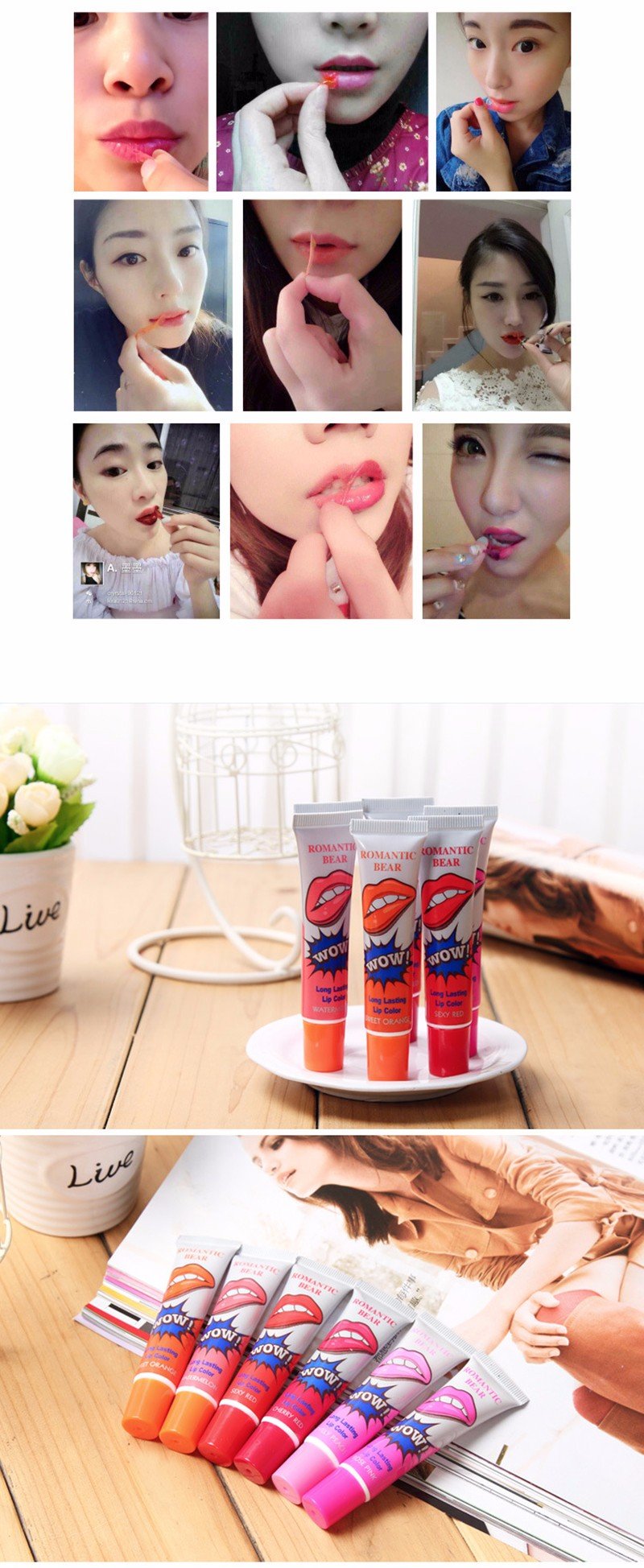 Peel OFF labial Long Lasting