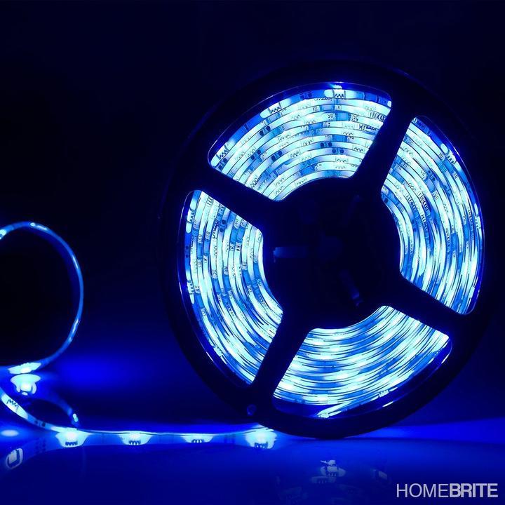 HomeBrite - Color Changing LED Light Strip with Remote Control (16 Feet)